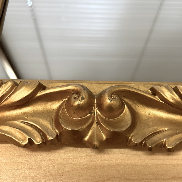Gold Ornate Wall Hanging Mirror - Picture 5 of 5